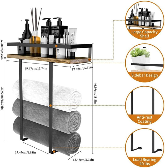 Toallero Organizador Soporte Toalla Baño