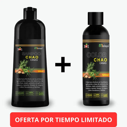 SHAMPOO CHAO  CANAS +TRATMIENTO